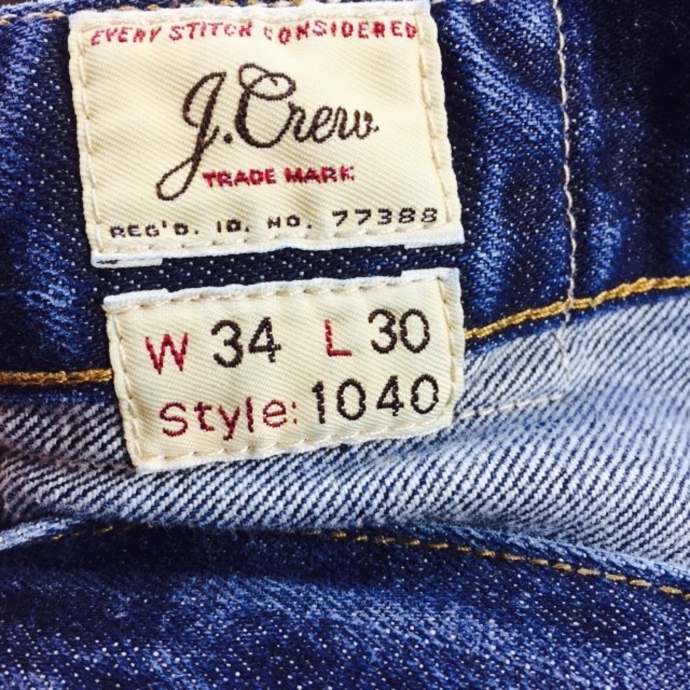 J.Crew 1040 Men's Slim Jeans Japanese Denim 34x30 - Picture 5 of 7